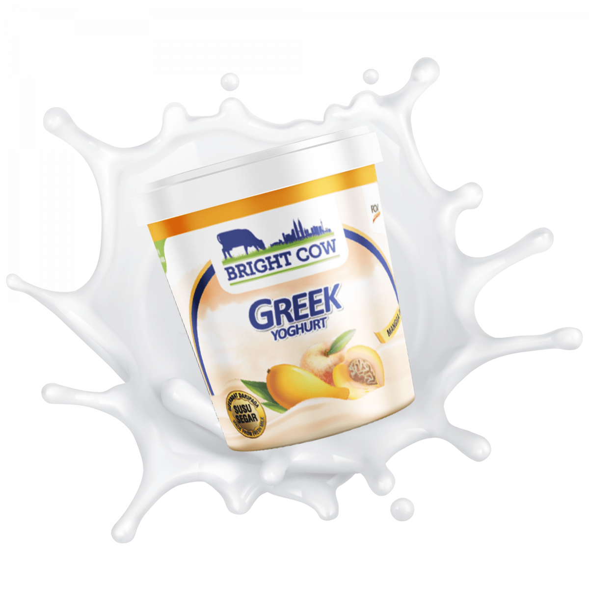 Yogurt Greek Mangga & Buah Pic Bright Cow